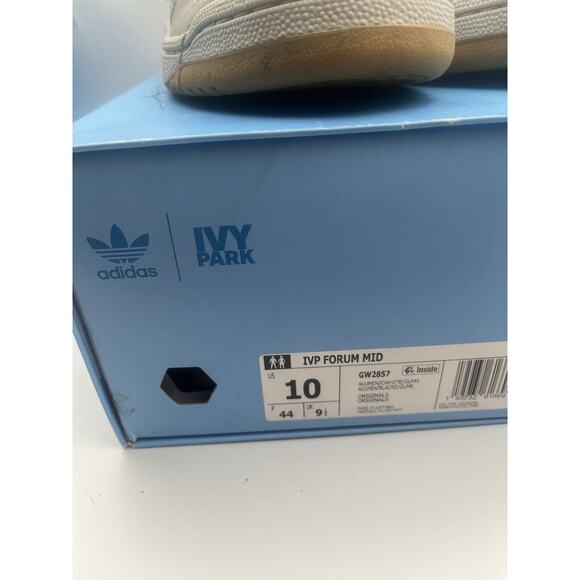 Adidas Unisex Ivy Park Silver Forum Mid Casual Fashion Sneakers Size 10 - Picture 12 of 13